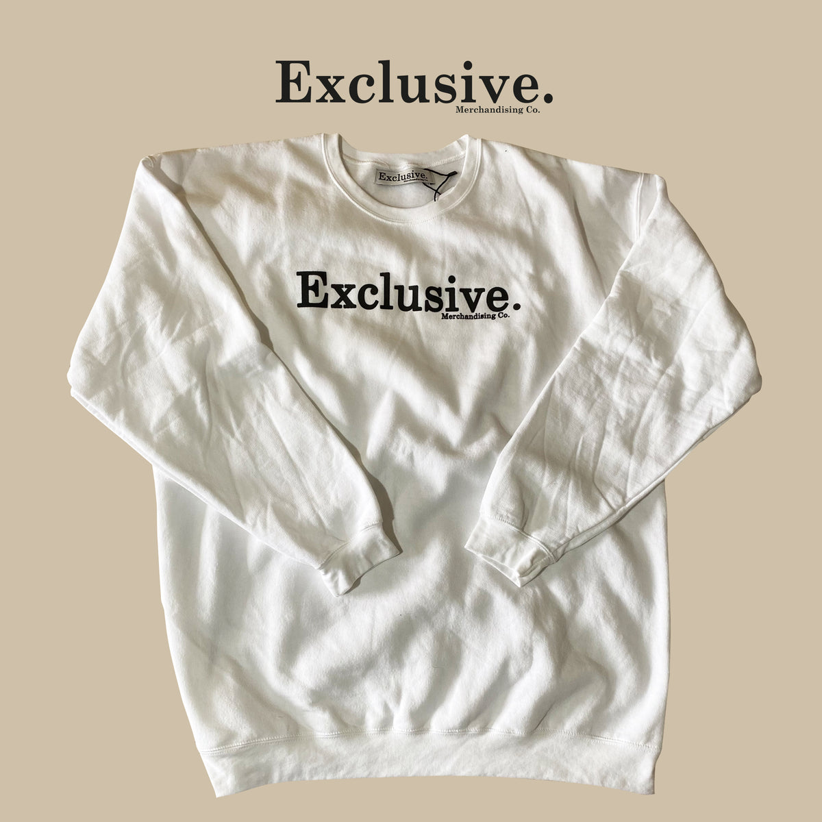 Exclusive. Oversize White Sweater (Unique Item)