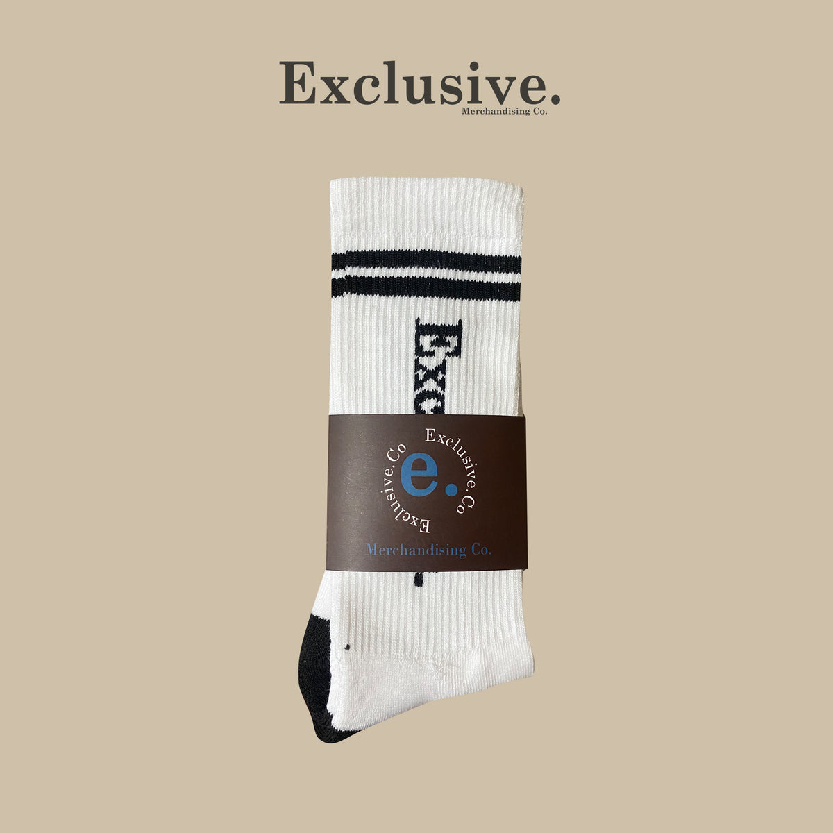 White Cotton sock
